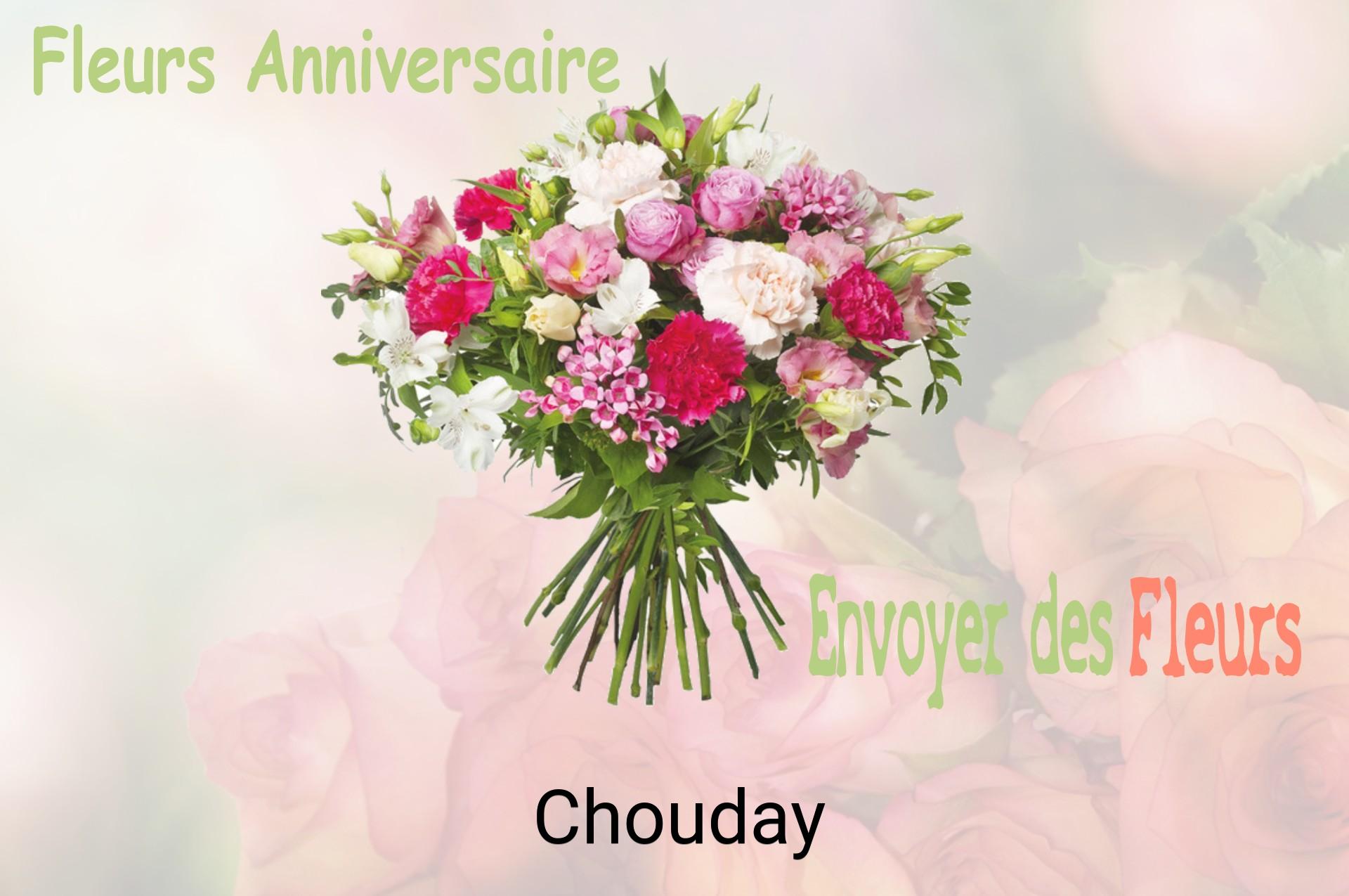 Bouquet de fleurs d’anniversaire livré à Chouday